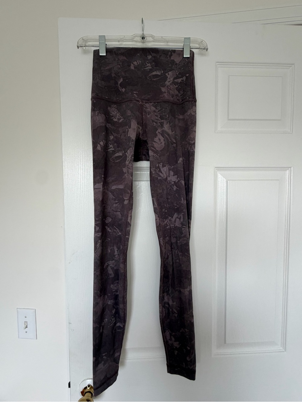lululemon athletica High-Waisted Floral-Print Leggings in Deep Plum